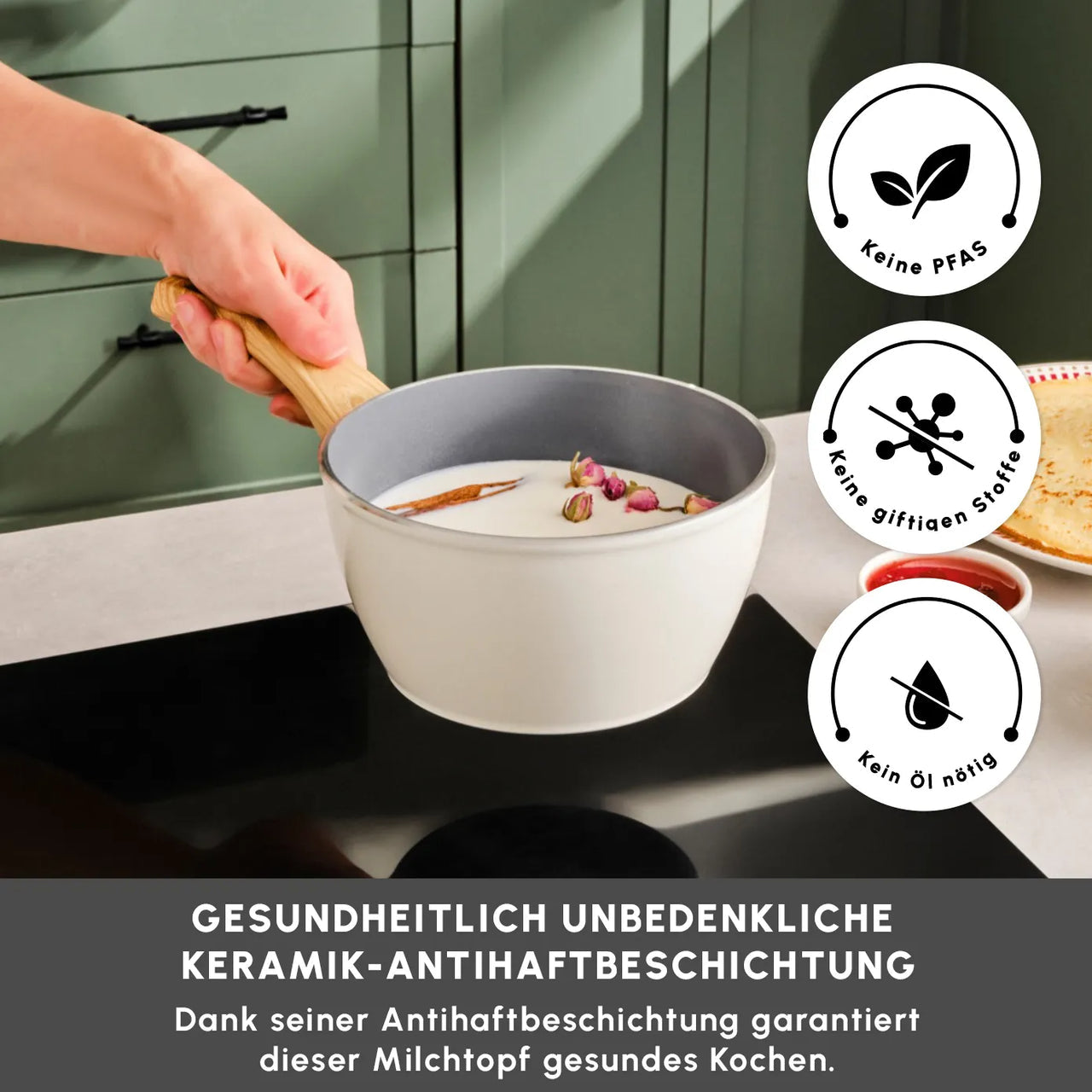 Karaca Swiss Crystal 18 cm Melkkannetje Crème – Juli Campagne: 1 Kopen 2 Verzenden
