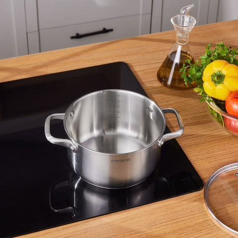 Karaca Elite Çelik Sig İndüksiyon Tencere 20 cm, 2,9 L, Kapaklı – Gümüş
– Bir Alana Bir Bedava