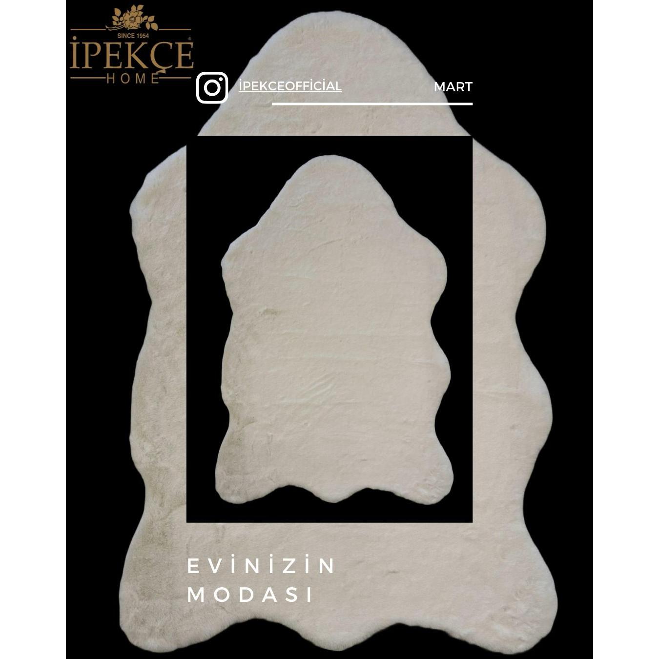 İpekçe Lina Series Tavsan Tuyu Hali - 80x150 cm -