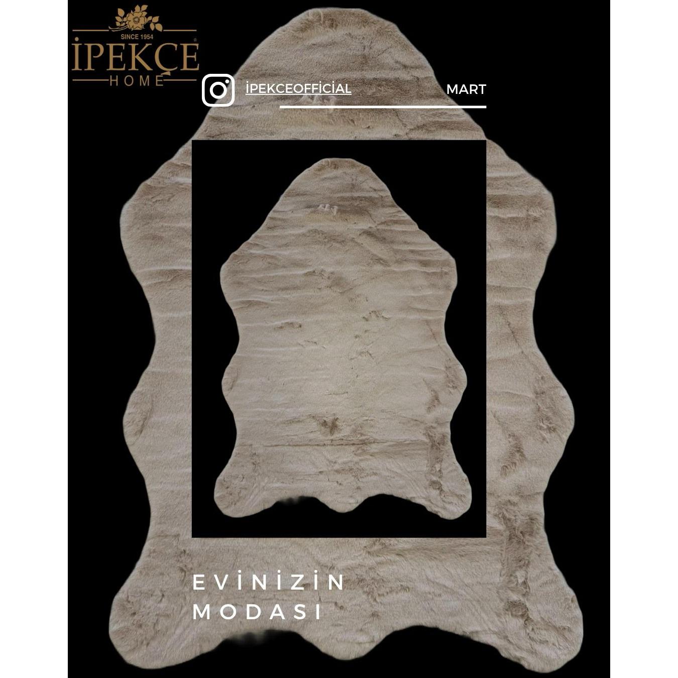 İpekçe Lina Series Tavsan Tuyu Hali - 80x150 cm -