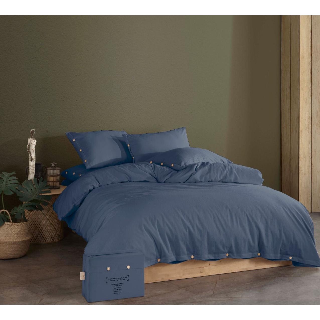 İpekçe Cift Kisilik Yikanmis Pamuk Nevresim Seti – Natural Collection Stone Wash Series
