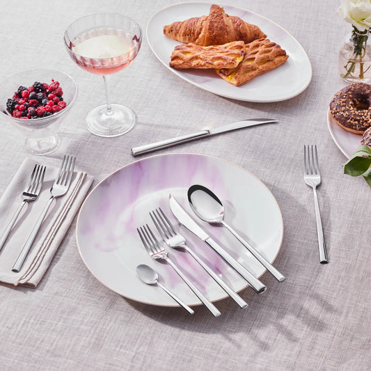 Karaca Tivoli 60 Piece 12 Person Fork Spoon Knife Set – Stainless Steel