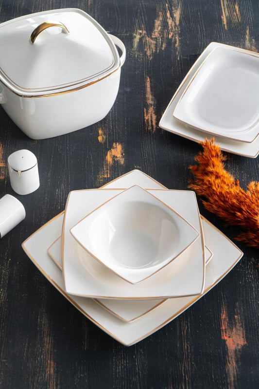 Acar Bonno 60 Piece 12 Person Porcelain Dinner Set