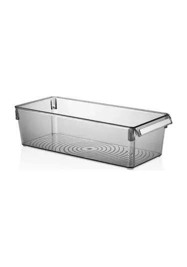 Vipahmet Mina Organizer Plastic Shelf Transparent Smoke Cover 2x2500 ml – Double Set Refrigerator and Cabinet Interior Organizer