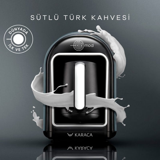 Karaca Hatır Mod Silver Turkish Coffee Machine – Milk Beverage and Grilled Flavored Coffee Preparation