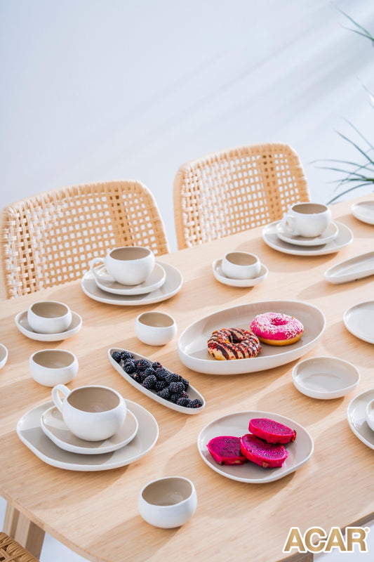 Acar Siena Beige 33 Piece Breakfast Set