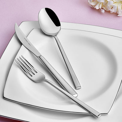 Karaca Tivoli 60 Piece 12 Person Fork Spoon Knife Set – Stainless Steel