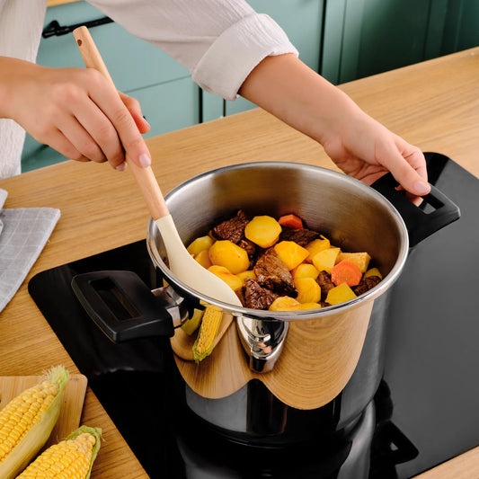 Karaca Perfect Gray Steel Pressure Cooker – 4 L + 6 L Double Lid Set