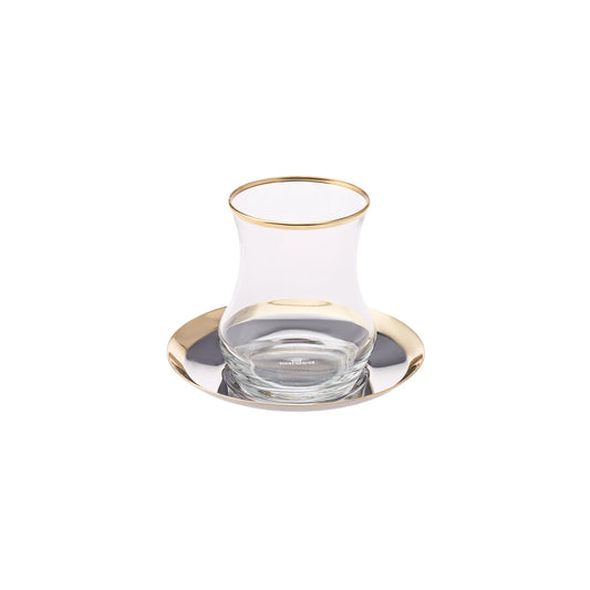Karaca Pera Gold 18 Piece Tea Set – Gold Detailed, Elegant Design