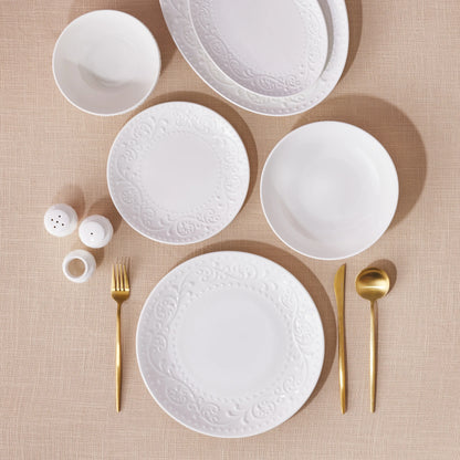 Karaca Forever Bone Even 56 Piece Dinner Set – Balanced and Stylish Presentations on Tables