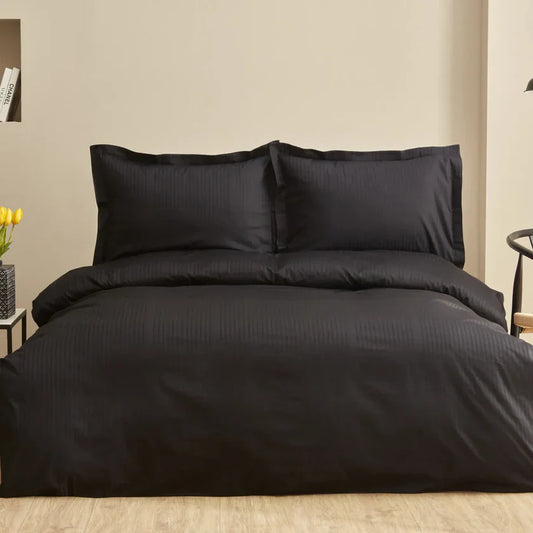 Karaca Home Striped 100% cotton satin single duvet cover set