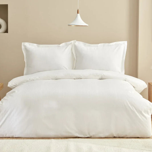 Karaca Home Striped 100% cotton satin single duvet cover set