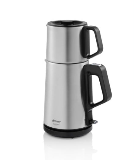 Arzum Tea Charm Electric Turkish Tea Maker - 2.8L - Stainless Steel