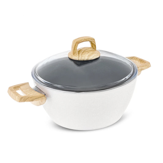 Karaca Swiss Crystal 24 cm Pot Cream – July Campaign: Buy 1 Get 2 Shipping