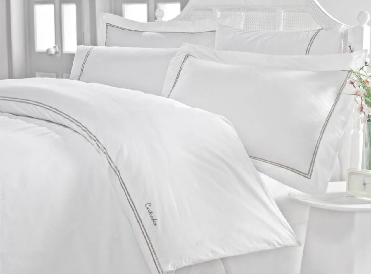 Coton Box Classic – Mehveş Double Bed Duvet Cover Set | 100% Cotton Akfil Fabric