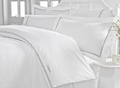 Coton Box Classic – Mehveş Double Bed Duvet Cover Set | 100% Cotton Akfil Fabric