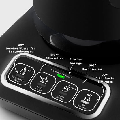 Karaca Robotea Pro 4 in 1 English Voice Smart Tea and Coffee Machine – Chrome
