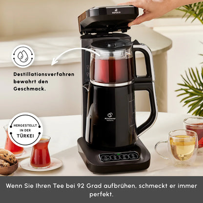 Karaca Robotea Pro 4 in 1 English Voice Smart Tea and Coffee Machine – Chrome