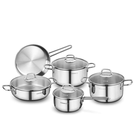 Korkmaz Perla 9 Piece Cookware Set A1609
