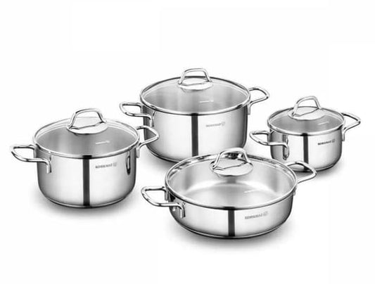 KORKMAZ A1965 STİLA 8 PIECE COOKWARE SET